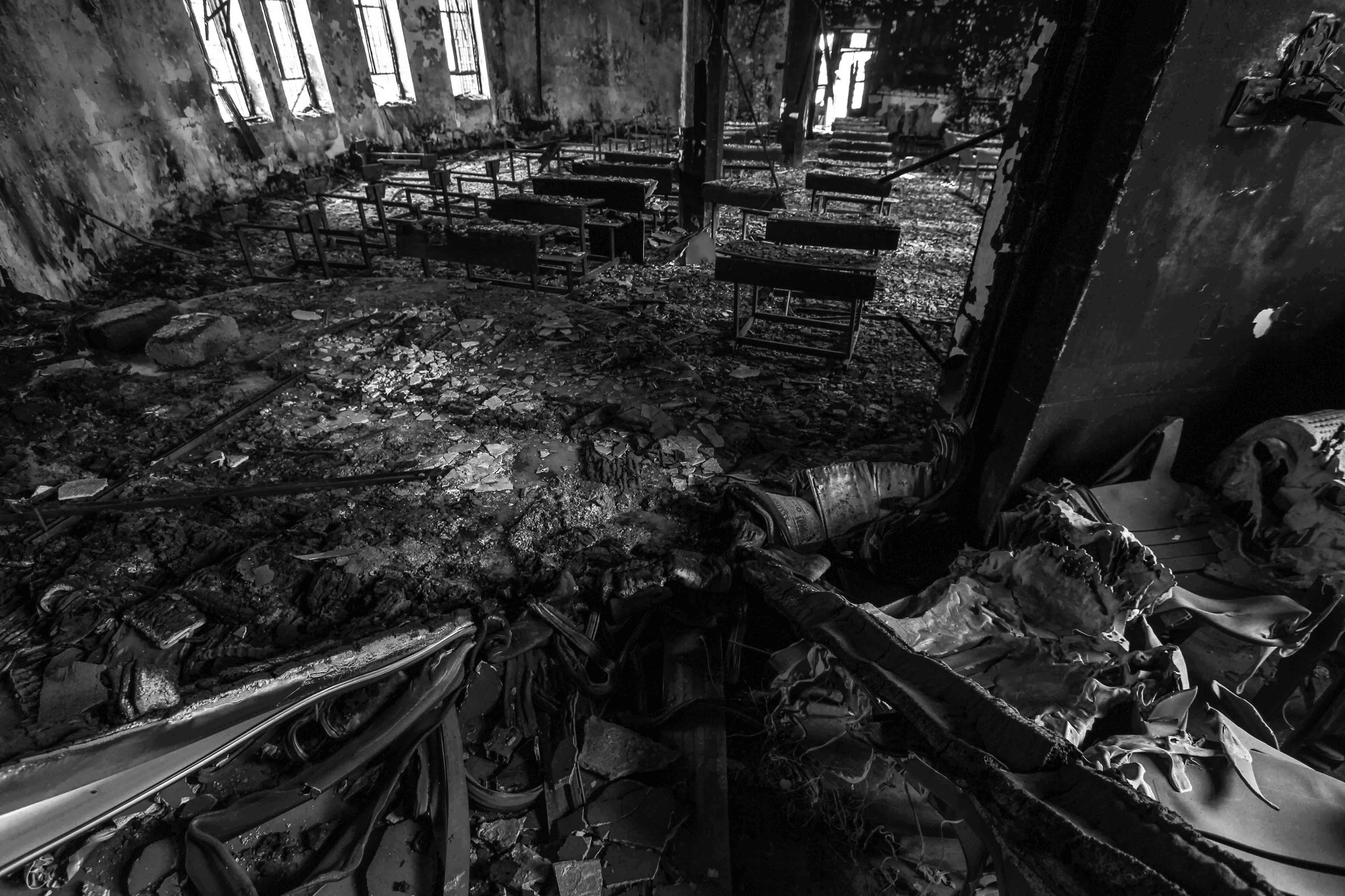 ما زالت المدينة الواقعة في محافظة نينوى مدمرة الى حد كبير (تصوير: شفان هركي)